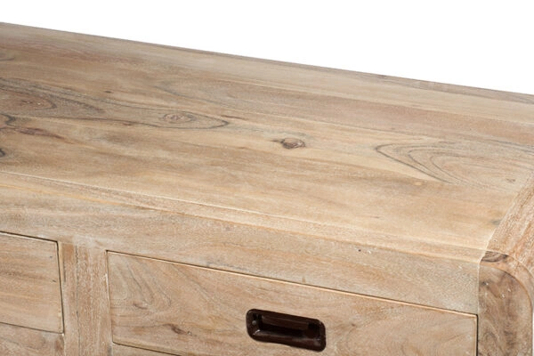 Μπουφές ξύλινος με 3 πόρτες και 3 συρτάρια κιμωλία (150x41x90)cm