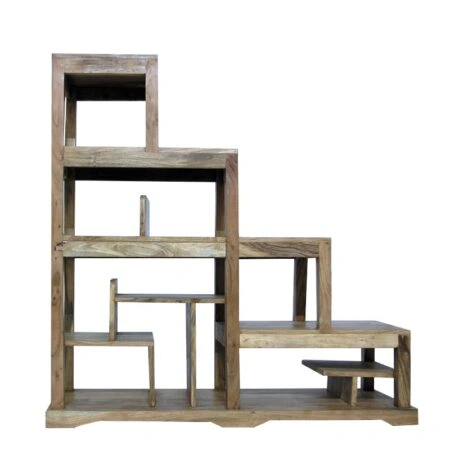 Artekko Sleixom Ξύλινη Μασίφ Βιβλιοθήκη (120x40x120)cm