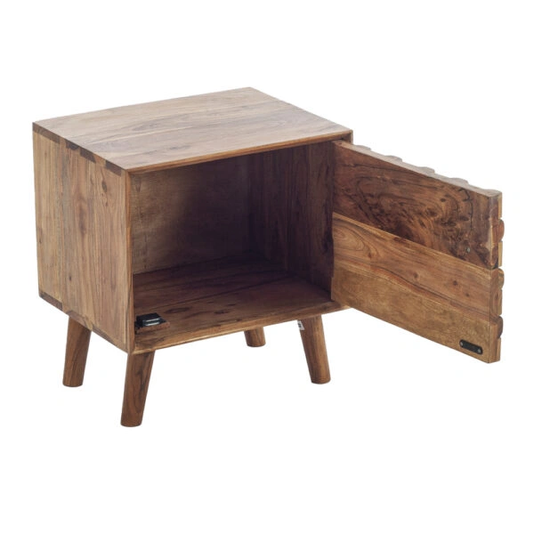 Brand Κομοδίνο/Ντουλάπι Ξύλινο Μελί Απόχρωση (43x35x47)cm