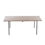 Artekko Ahri Τραπέζι Σαλονιού Ξύλο/Μέταλλο Μελί Απόχρωση (120x60x45)cm