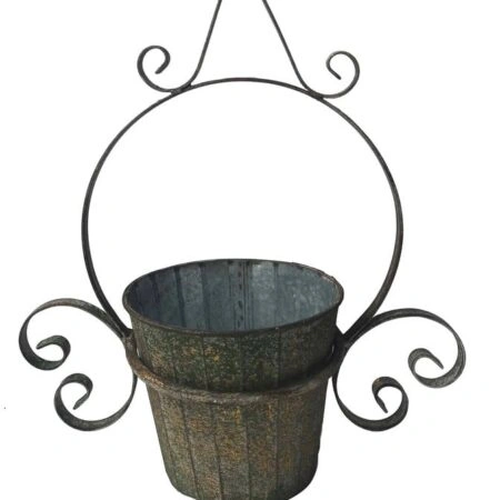 Yoogloc Γλάστρα Επιτοίχια Μεταλλική (32x16x36)cm