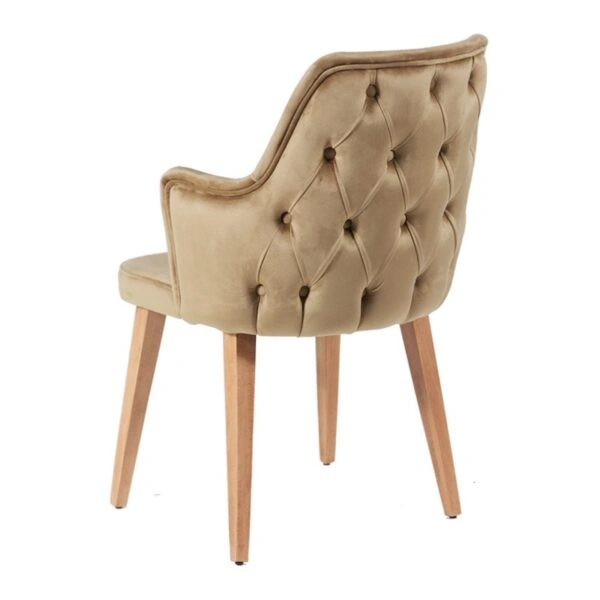 Vreu Καρέκλα Ξύλο Ανοιχτό Καφέ Ύφασμα (56x66x93)cm