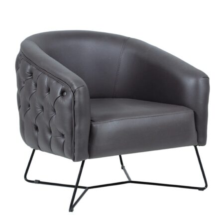 Leuddig Πολυθρόνα Moon Τεχνόδερμα (75x75x80)cm