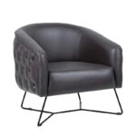 Athuent Πολυθρόνα Moon Τεχνόδερμα (75x75x80)cm