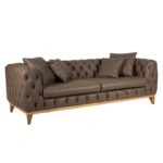 Καναπές τριθέσιος JAGUAR 225x92x68 με ξύλινα πόδια