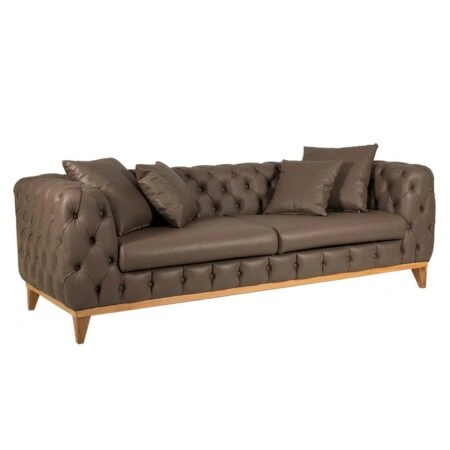 Καναπές τριθέσιος JAGUAR 225x92x68 με ξύλινα πόδια