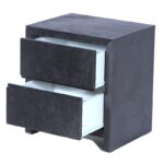 Zups Ξύλινο Μασίφ Γκρι Κομοδίνο (50x40x55)cm