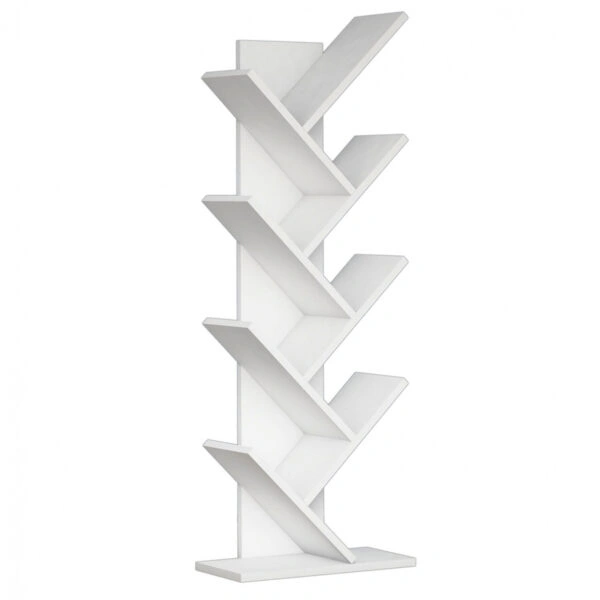 ΒΙΒΛΙΟΘΗΚΗ LIANA ΜΕΛΑΜΙΝΗΣ ΛΕΥΚΟ 46x22x128,5Yεκ.HM9028.13