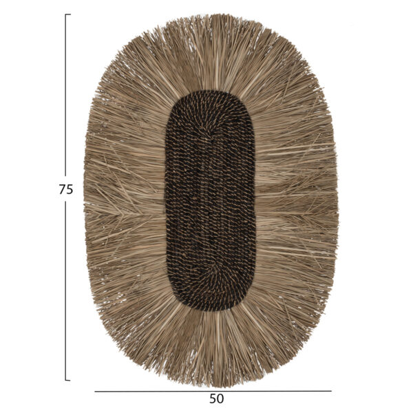 ΔΙΑΚΟΣΜΗΤΙΚΟ ΤΟΙΧΟΥ ΟΒΑΛ ΑΠΟ GRASS ΚΑΙ ΙΝΕΣ ΑΜΠΑΚΑ ΣΕ ΧΡΩΜΑ ΦΥΣΙΚΟ 50x5x75Yεκ.HM7794