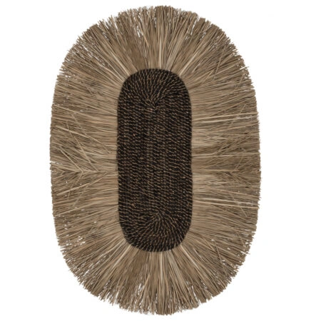 ΔΙΑΚΟΣΜΗΤΙΚΟ ΤΟΙΧΟΥ ΟΒΑΛ ΑΠΟ GRASS ΚΑΙ ΙΝΕΣ ΑΜΠΑΚΑ ΣΕ ΧΡΩΜΑ ΦΥΣΙΚΟ 60x5x90Yεκ.HM7795