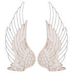 ΔΙΑΚΟΣΜΗΤΙΚΟ ΤΟΙΧΟΥ ΣΕΤ 2ΤΜΧ ΦΤΕΡΑ HM4223 MDF ΣΕ ΛΕΥΚΟ-ΜΑΥΡΟ ΜΕΤΑΛΛΟ 39x1,5x92Υ εκ.