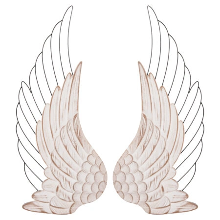 ΔΙΑΚΟΣΜΗΤΙΚΟ ΤΟΙΧΟΥ ΣΕΤ 2ΤΜΧ ΦΤΕΡΑ HM4223 MDF ΣΕ ΛΕΥΚΟ-ΜΑΥΡΟ ΜΕΤΑΛΛΟ 39x1,5x92Υ εκ.