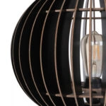 ΦΩΤΙΣΤΙΚΟ ΔΑΠΕΔΟΥ ΞΥΛΙΝΟ ΜΕ ΜΑΥΡΟ ΚΑΠΕΛΟ HM7375.02 Φ36x145Υ εκ.