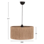 ΦΩΤΙΣΤΙΚΟ ΟΡΟΦΗΣ ΕΣΩΤΕΡΙΚΟΥ ΧΩΡΟΥ HM7945.02 NATURAL Φ40x117Yεκ.