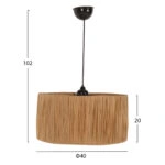 ΦΩΤΙΣΤΙΚΟ ΟΡΟΦΗΣ ΕΣΩΤΕΡΙΚΟΥ ΧΩΡΟΥ HM7945.05 ΜΠΕΖ Φ40x117Yεκ.