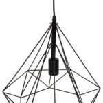 ΦΩΤΙΣΤΙΚΟ ΟΡΟΦΗΣ ΚΡΕΜΑΣΤΟ HM4040 ΜΕΤΑΛΛΙΚΟ ΚΑΠΕΛΟ ΜΑΥΡΟ 25x22x123Yεκ.