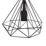 ΦΩΤΙΣΤΙΚΟ ΟΡΟΦΗΣ ΚΡΕΜΑΣΤΟ HM4063 ΜΑΥΡΟ ΜΕΤΑΛΛΙΚΟ ΚΑΠΕΛΟ 25x22x123Υεκ.