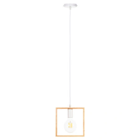 ΦΩΤΙΣΤΙΚΟ ΟΡΟΦΗΣ ΚΡΕΜΑΣΤΟ HM4071 ΞΥΛΙΝΟ TΕΤΡΑΓΩΝΟ ΚΑΠΕΛΟ-ΛΕΥΚΟ ΚΑΛΩΔΙΟ 20Χ125Υ