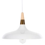 ΦΩΤΙΣΤΙΚΟ ΟΡΟΦΗΣ ΚΡΕΜΑΣΤΟ HM4081 ΛΕΥΚΟ ΜΕΤΑΛΛΟ-ΞΥΛΙΝΗ ΛΕΠΤΟΜΕΡΕΙΑ 35x35x113Υεκ