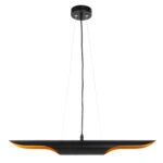 ΦΩΤΙΣΤΙΚΟ ΟΡΟΦΗΣ ΚΡΕΜΑΣΤΟ HM4172 ΜΑΥΡΟΣ ΜΕΤΑΛΛΙΚΟΣ ΣΩΛΗΝΑΣ-2 ΛΑΜΠΕΣ Φ6x60Υεκ.