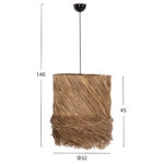 ΦΩΤΙΣΤΙΚΟ ΟΡΟΦΗΣ ΚΡΕΜΑΣΤΟ HM7821 SEAGRASS ΣΕ ΦΥΣΙΚΟ ΧΡΩΜΑ Φ32x45-140Υεκ.