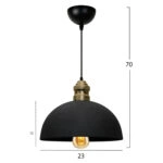 ΦΩΤΙΣΤΙΚΟ ΟΡΟΦΗΣ ΜΑΥΡΟ HM7612.01