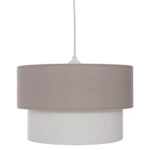 ΦΩΤΙΣΤΙΚΟ ΟΡΟΦΗΣ ME ΔΙΠΛΟ ΚΥΛΙΝΔΡΙΚΟ ΚΑΠΕΛΟ ΜΠΕΖ-ΕΚΡΟΥ Φ30x80Yεκ.HM7619.04