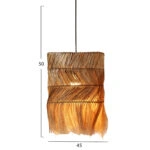 ΦΩΤΙΣΤΙΚΟ ΟΡΟΦΗΣ ΜΕ ΚΥΛΙΝΔΡΙΚΟ ΚΑΠΕΛΟ ΑΠΟ ΑΜΠΑΚΑ ΣΕ ΦΥΣΙΚΟ ΧΡΩΜΑ 45x45x50Yεκ.HM7757