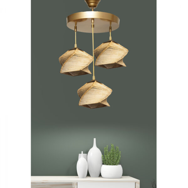 ΦΩΤΙΣΤΙΚΟ ΟΡΟΦΗΣ ΕΣΩΤΕΡΙΚΟΥ ΧΩΡΟΥ ΣΕ ΦΥΣΙΚΟ ΧΡΩΜΑ HM7493.02 35x35x85 εκ.