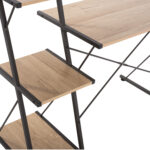 ΓΡΑΦΕΙΟ NOREX HM9317 ΜΕΤΑΛΛΙΚΟ ΜΑΥΡΟ ΜΕ MDF ΕΠΙΦΑΝΕΙΑ ΣΕ ΟΑΚ 116X48X89,5Υεκ.
