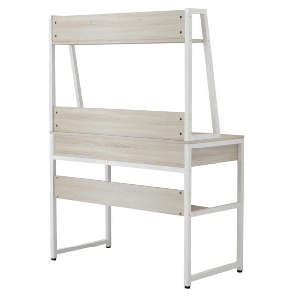 ΓΡΑΦΕΙΟ ΜΕ ΒΙΒΛΙΟΘΗΚΗ HM2390.13 ΜΕΛΑΜΙΝΗ SONAMA-ΛΕΥΚΟΣ ΜΕΤΑΛΛ.ΣΚΕΛΕΤΟΣ 100x48x139Y