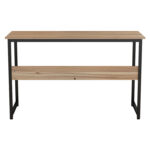 ΓΡΑΦΕΙΟ HM2131.02 ΜΕΛΑΜΙΝΗ ΣΕ ΚΑΡΥΔΙ ΜΕ ΜΑΥΡΟ ΜΕΤΑΛΛΙΚΟ ΣΚΕΛΕΤΟ 120X50X75Υεκ.