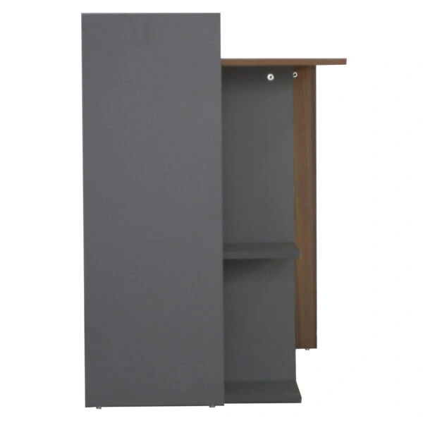 ΓΡΑΦΕΙΟ ΜΕΛΑΜΙΝΗΣ HM8994.01 ΚΑΡΥΔΙ ΓΚΡΙ 112x55x85Y εκ.