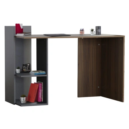 ΓΡΑΦΕΙΟ ΜΕΛΑΜΙΝΗΣ HM8994.01 ΚΑΡΥΔΙ ΓΚΡΙ 112x55x85Y εκ.