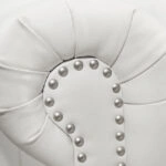 ΚΑΝΑΠΕΣ 2ΘΕΣΙΟΣ T.CHESTERFIELD HM3010.02 ΤΕΧΝΟΔΕΡΜΑ ΛΕΥΚΟ ΜΑΤ 155x90x73 εκ.