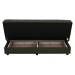 ΚΑΝΑΠΕΣ ΚΡΕΒΑΤΙ ANDRI ΤΡΙΘΕΣΙΟΣ DARK OLIVE HM3239.05 180x72x77 εκ.