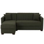 ΚΑΝΑΠΕΣ ΚΡΕΒΑΤΙ GHUFRAN ΓΩΝΙΑ ΑΝΑΣΤΡΕΨΙΜΗ DARK OLIVE HM3244.05 200x133x77Yεκ.