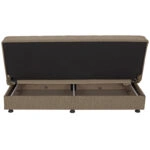 ΚΑΝΑΠΕΣ ΚΡΕΒΑΤΙ ANDRI ΤΡΙΘΕΣΙΟΣ ΚΑΦΕ HM3239.02 180x72x77Υ εκ.