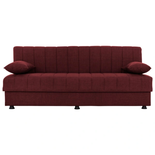 ΚΑΝΑΠΕΣ ΚΡΕΒΑΤΙ ANDRI ΤΡΙΘΕΣΙΟΣ ΚΟΚΚΙΝΟ HM3239.06 180x72x77 εκ.