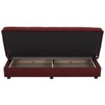 ΚΑΝΑΠΕΣ ΚΡΕΒΑΤΙ ANDRI ΤΡΙΘΕΣΙΟΣ ΚΟΚΚΙΝΟ HM3239.06 180x72x77 εκ.