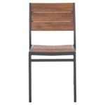 ΚΑΡΕΚΛΑ ΑΛΟΥΜΙΝΙΟΥ SAGA HM6063.02 ΣΚΟΥΡΟ ΓΚΡΙ ΜΕ POLYWOOD 46x52x86Υεκ.