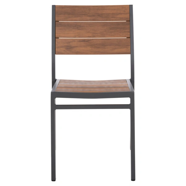 ΚΑΡΕΚΛΑ ΑΛΟΥΜΙΝΙΟΥ SAGA HM6063.02 ΣΚΟΥΡΟ ΓΚΡΙ ΜΕ POLYWOOD 46x52x86Υεκ.