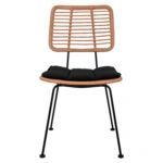 ΚΑΡΕΚΛΑ ΕΞ.ΧΩΡΟΥ ALLEGRA HM5454.11 ΜΕΤΑΛΛΟ&ΜΑΞΙΛΑΡΙ ΜΑΥΡΟ-ΜΠΕΖ WICKER 46x56x87Υεκ