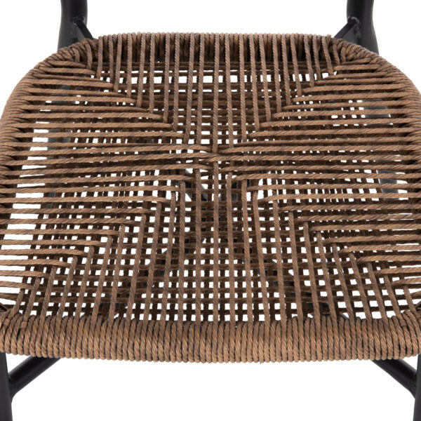 ΚΑΡΕΚΛΑ ΕΞ.ΧΩΡΟΥ EULO HM6049.02 ΑΛΟΥΜΙΝΙΟ ΣΕ ΜΑΥΡΟ -ΣΥΝΘΕΤΙΚΟ RATTAN