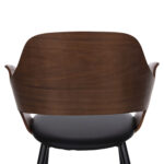 ΚΑΡΕΚΛΑ VELP HM9616.03 ΞΥΛΟ ΣΕ ΚΑΡΥΔΙ-ΜΑΥΡΟ PU-ΜΑΥΡΑ ΜΕΤΑΛ. ΠΟΔΙΑ 55,5x50x79Υεκ.