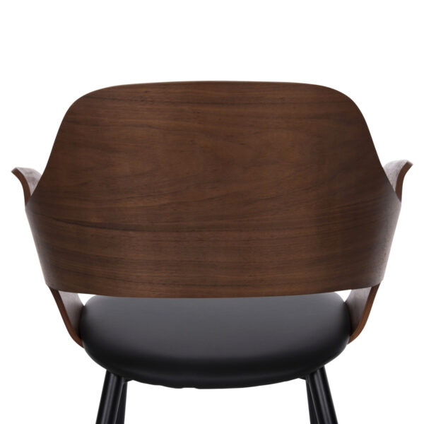 ΚΑΡΕΚΛΑ VELP HM9616.03 ΞΥΛΟ ΣΕ ΚΑΡΥΔΙ-ΜΑΥΡΟ PU-ΜΑΥΡΑ ΜΕΤΑΛ. ΠΟΔΙΑ 55,5x50x79Υεκ.