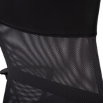 ΚΑΡΕΚΛΑ ΓΡΑΦΕΙΟΥ CABLE HM1000.10 ΜΑΥΡΟ ΓΚΡΙ MESH ΠΟΔΙ ΧΡΩΜΙΟΥ 61x58x118 εκ.