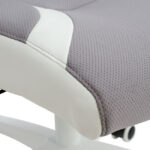 ΚΑΡΕΚΛΑ ΓΡΑΦΕΙΟΥ SALENA HM1086.10 ΣΕ ΓΚΡΙ ΛΕΥΚΟ ΧΡΩΜΑ 65x73x130 εκ.