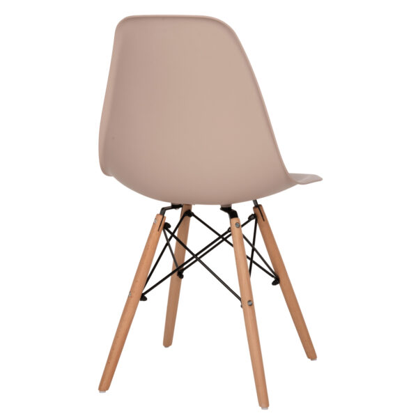 ΚΑΡΕΚΛΑ ΜΕ ΞΥΛΙΝΑ ΠΟΔΙΑ ΚΑΙ ΚΑΘΙΣΜΑ TWIST PP ΚΑΠΟΥΤΣΙΝΟ HM8460.35 46x50x82Υεκ.