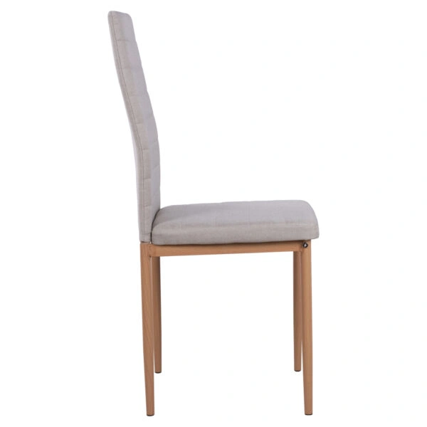 ΚΑΡΕΚΛΑ ΜΕΤΑΛΛΙΚΗ LADY HM0037.14 ΜΠΕΖ ΥΦΑΣΜΑ ΜΕΤΑΛΛΙΚΟ ΣΚΕΛΕΤΟ K/D 40x48x95 εκ.